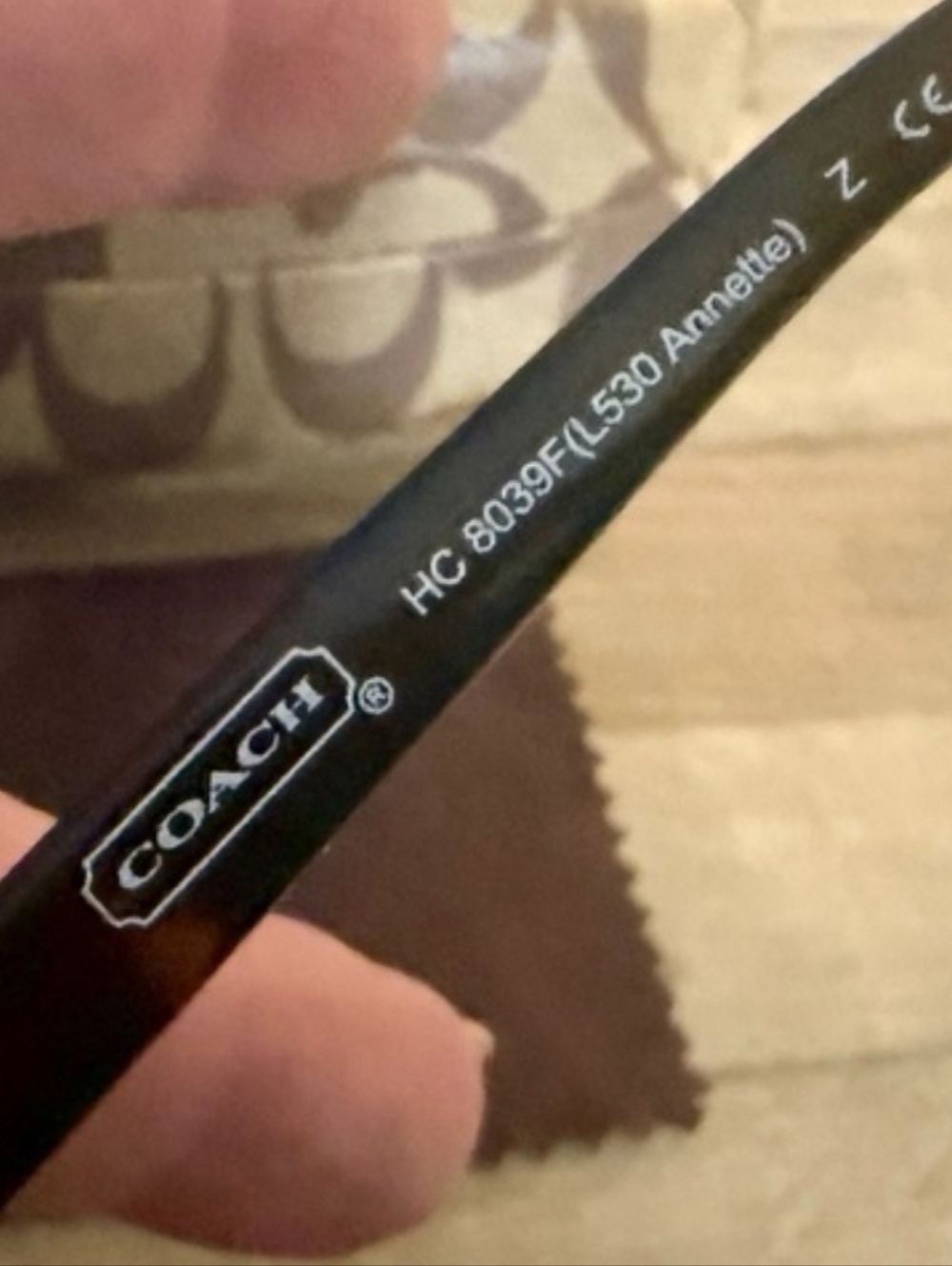 Coach Dark Tortoise Annette Sunglasses And Hard Shell Case - Picture 3 of 8